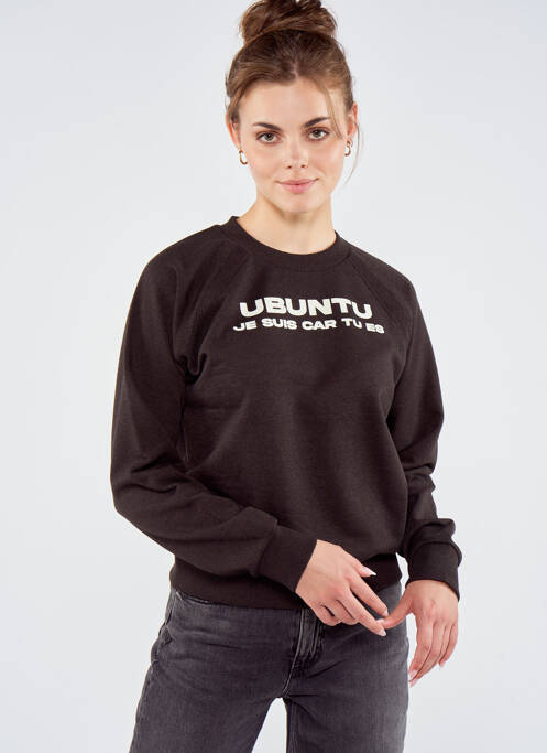 Sweat-shirt marron TOURIST LEMC pour femme