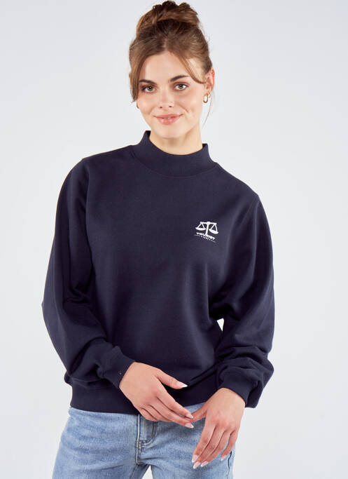 Sweat-shirt bleu TOURIST LEMC pour femme