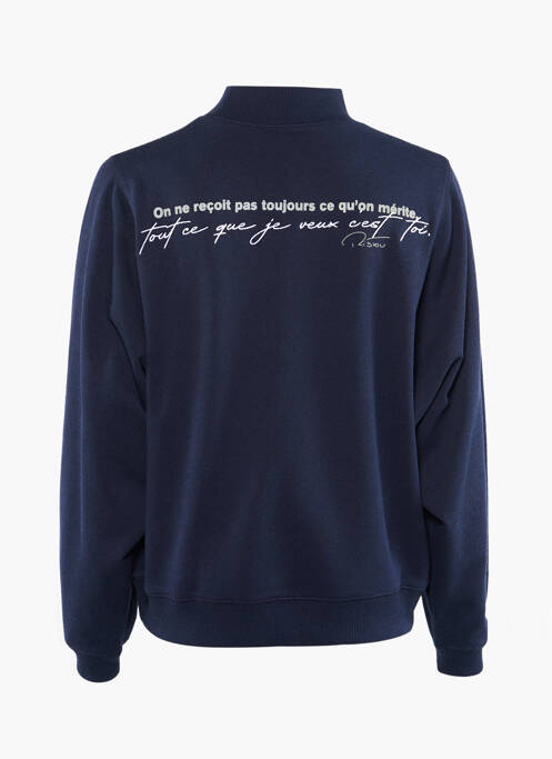 Sweat-shirt bleu TOURIST LEMC pour femme