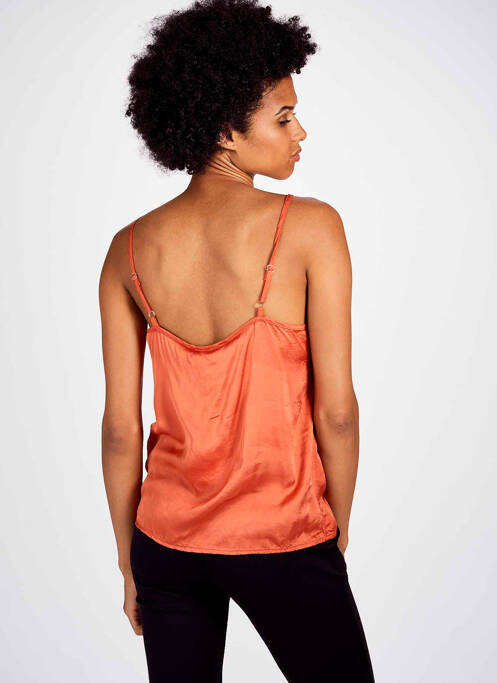 Top orange BELLITA pour femme