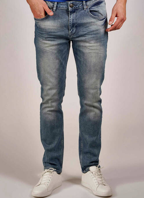 Jeans coupe droite bleu PETROL INDUSTRIES pour homme
