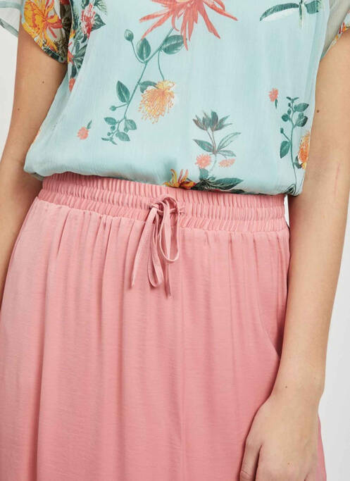 Jupe longue rose VILA pour femme