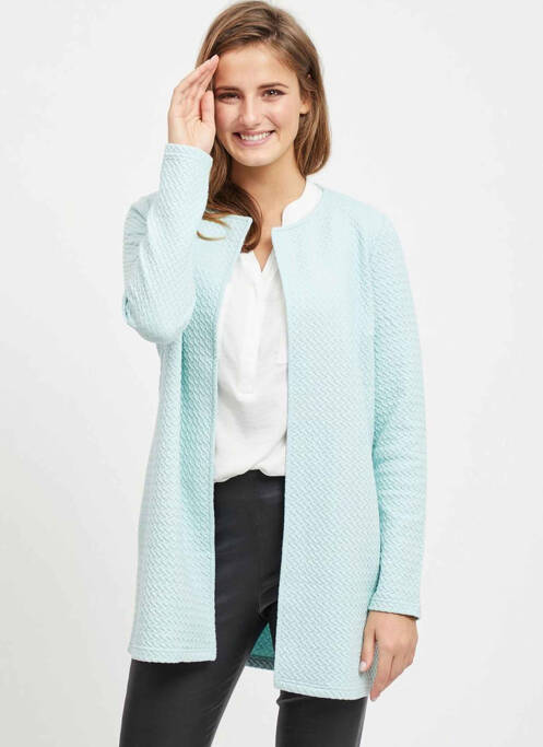 Gilet manches longues bleu VILA pour femme