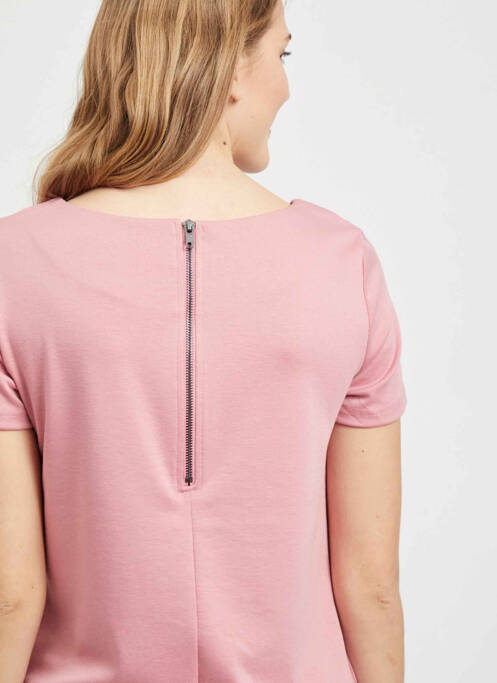 Robe courte rose VILA femme