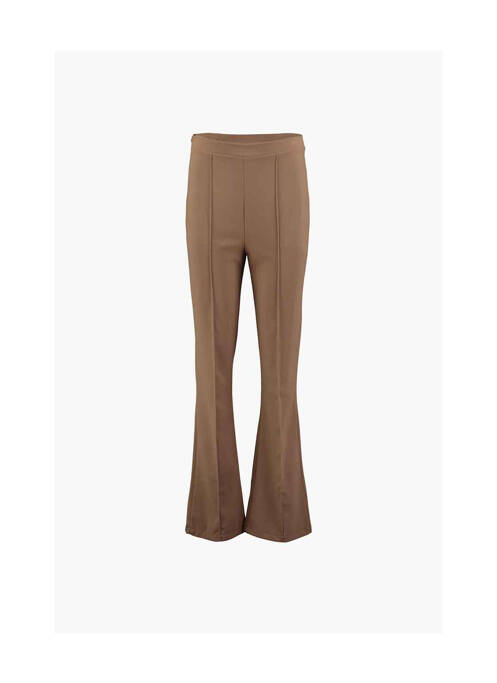 Pantalon flare marron HAILYS pour femme