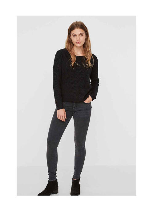 Jeans skinny noir VERO MODA pour femme