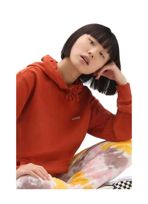 Sweat-shirt à capuche marron VANS pour femme