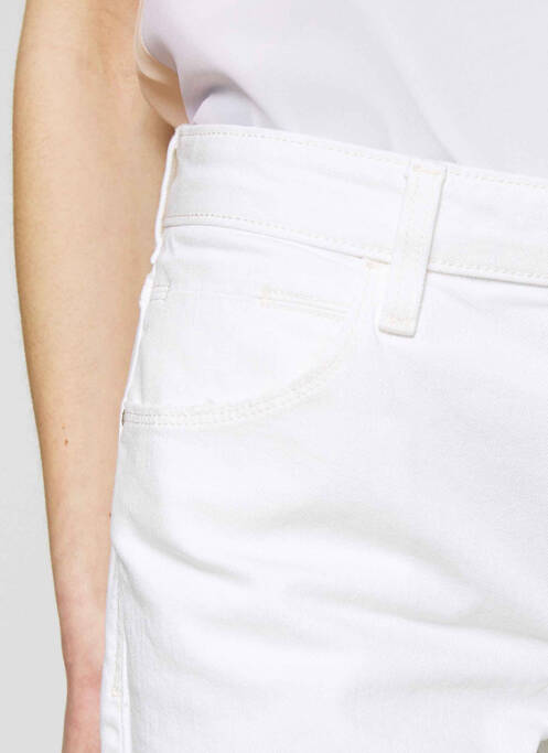 Jeans coupe droite blanc GUESS pour femme