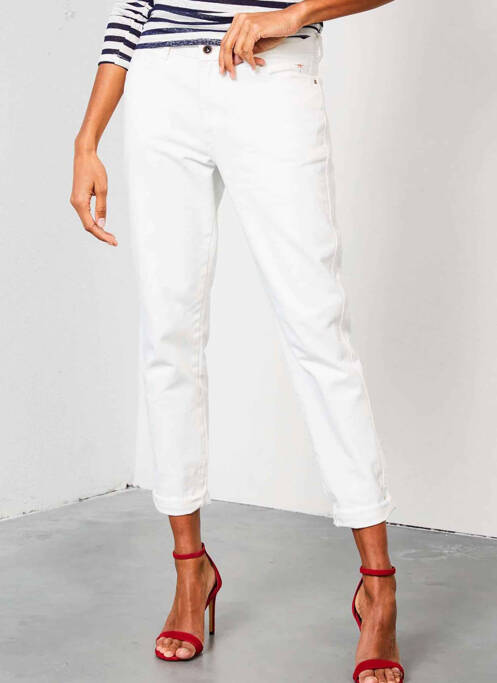 Jean coupe Mom blanc PETROL INDUSTRIES pour femme