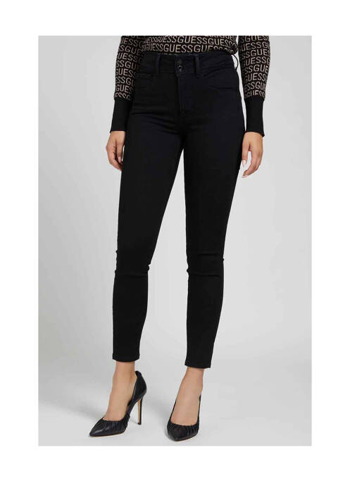 Jeans skinny noir GUESS pour femme