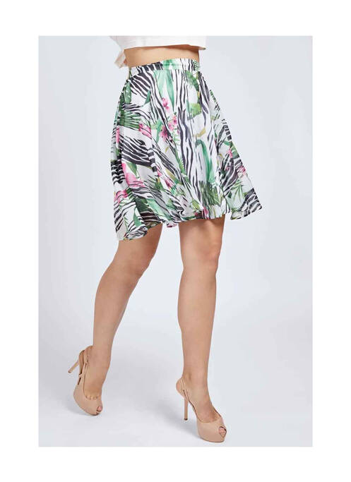 Jupe courte blanc GUESS pour femme