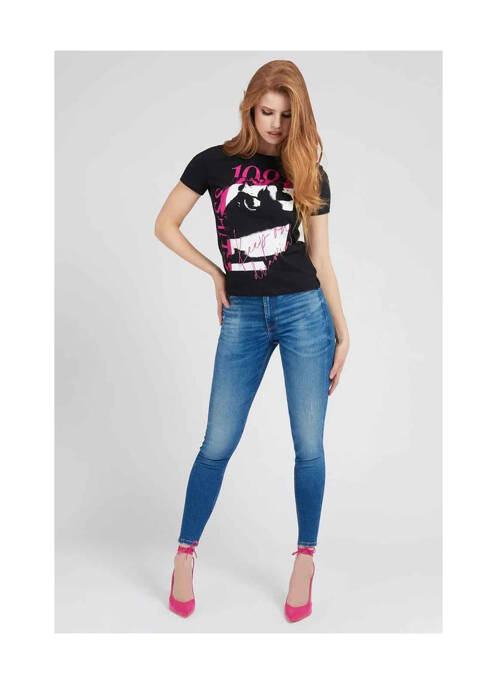 Top noir GUESS pour femme