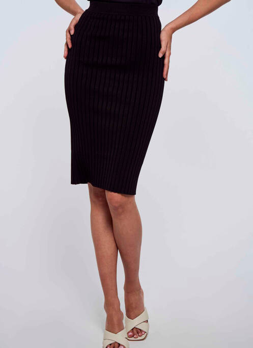 Jupe mi-longue noir GUESS pour femme