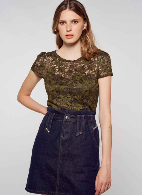 Top vert GUESS pour femme