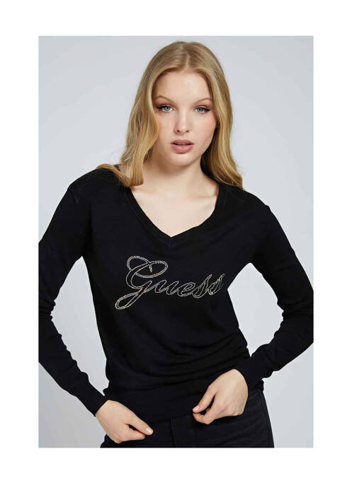 Pull noir GUESS femme