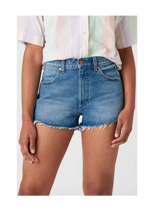 Short bleu WRANGLER pour femme