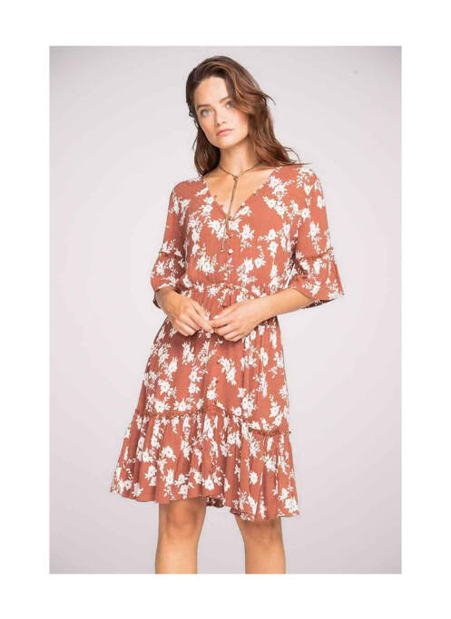 Robe courte marron BILLABONG pour femme