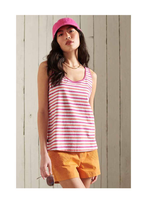 Top orange SUPERDRY pour femme