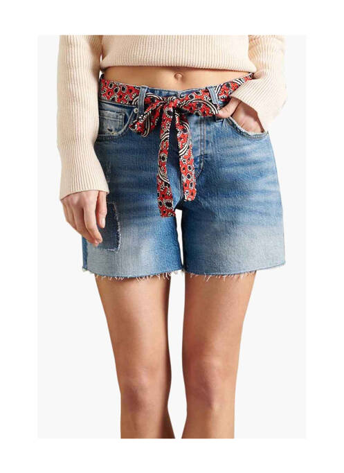 Short bleu SUPERDRY pour femme