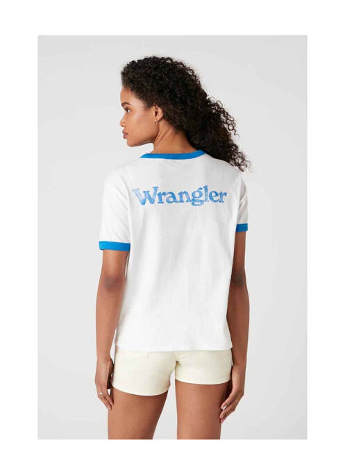 T-shirt bleu WRANGLER pour femme