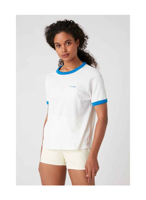 T-shirt bleu WRANGLER pour femme