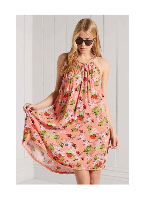 Robe courte rose SUPERDRY pour femme