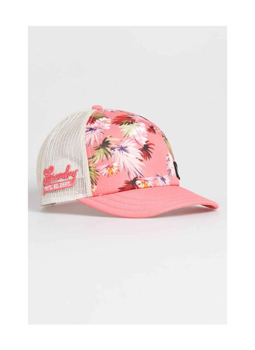 Casquette rose SUPERDRY femme