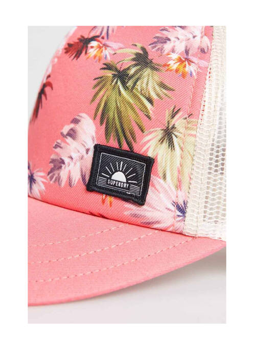 Casquette rose SUPERDRY femme