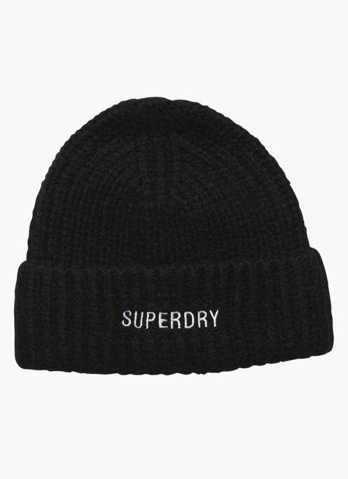 Bonnet noir SUPERDRY femme