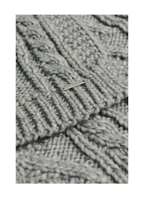 Echarpe gris SUPERDRY femme