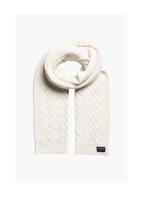 Echarpe blanc SUPERDRY femme