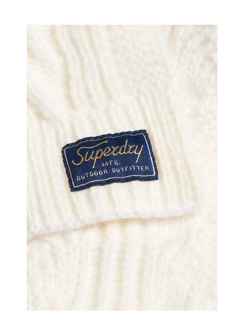 Echarpe blanc SUPERDRY femme