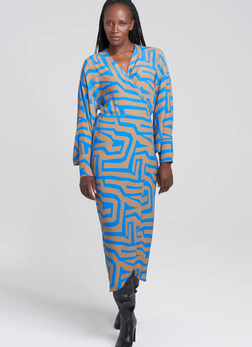 Robe longue bleu YOUNG DESIGNERS pour femme