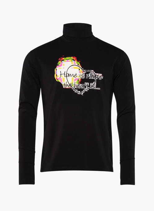 Pull col roulé noir YOUNG DESIGNERS pour homme