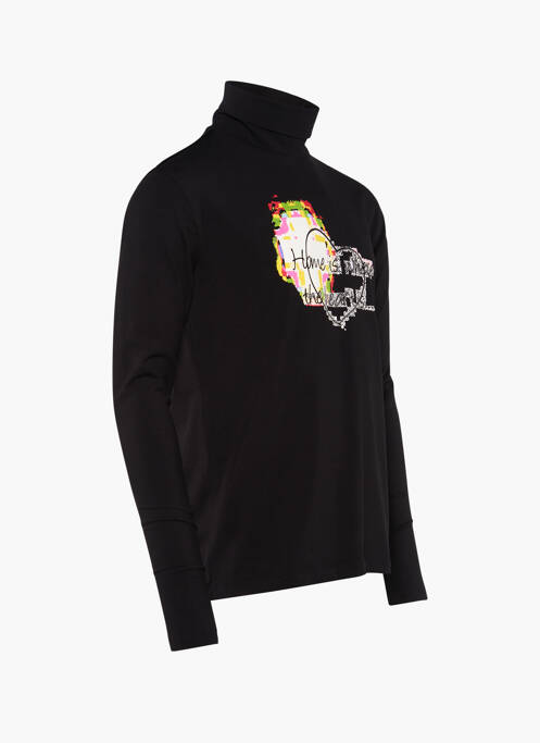 Pull col roulé noir YOUNG DESIGNERS pour homme