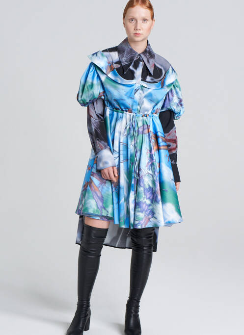Robe longue bleu YOUNG DESIGNERS pour femme