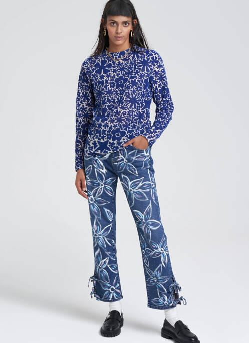 Jean coupe Mom bleu YOUNG DESIGNERS pour femme