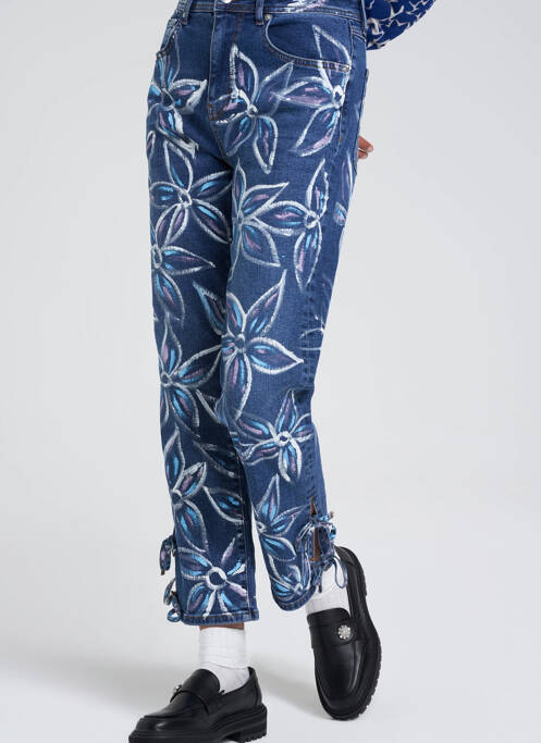 Jean coupe Mom bleu YOUNG DESIGNERS pour femme