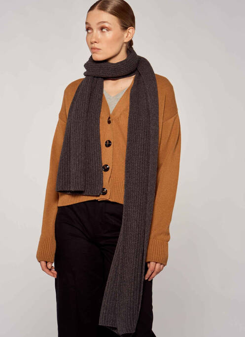 Echarpe gris YUGEN pour femme