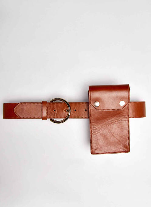 Ceinture marron YUGEN pour femme