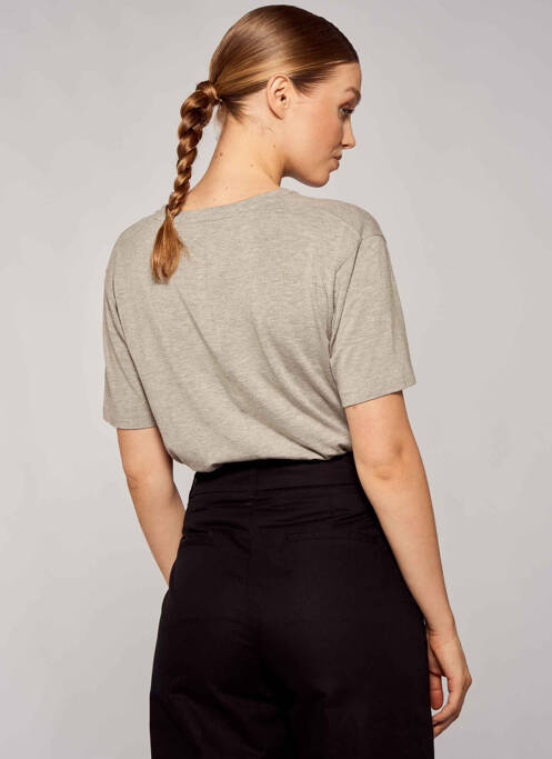 T-shirt gris YUGEN pour femme