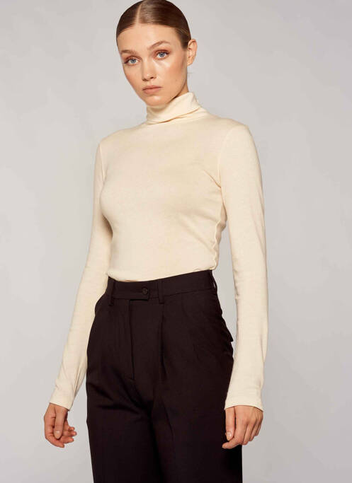 T-shirt beige YUGEN pour femme