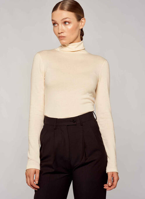 T-shirt beige YUGEN pour femme