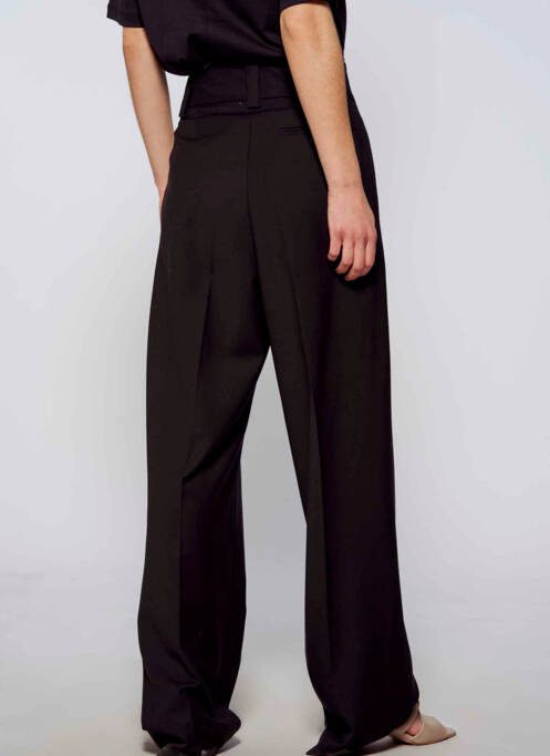 Pantalon droit noir YUGEN pour femme
