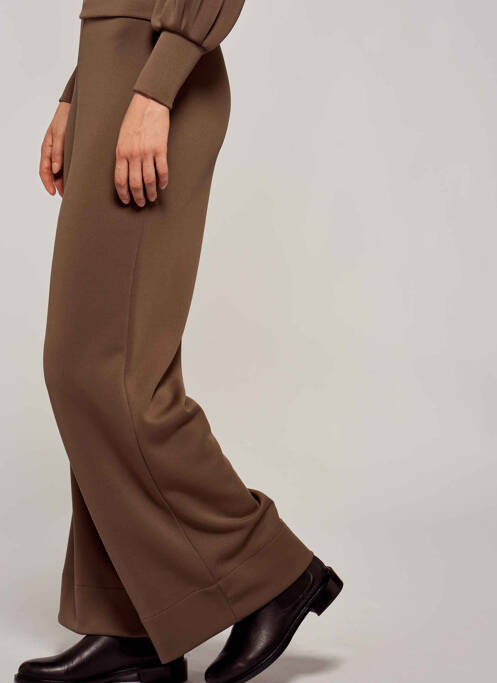 Pantalon flare marron YUGEN pour femme
