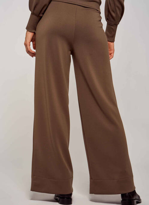 Pantalon flare marron YUGEN pour femme