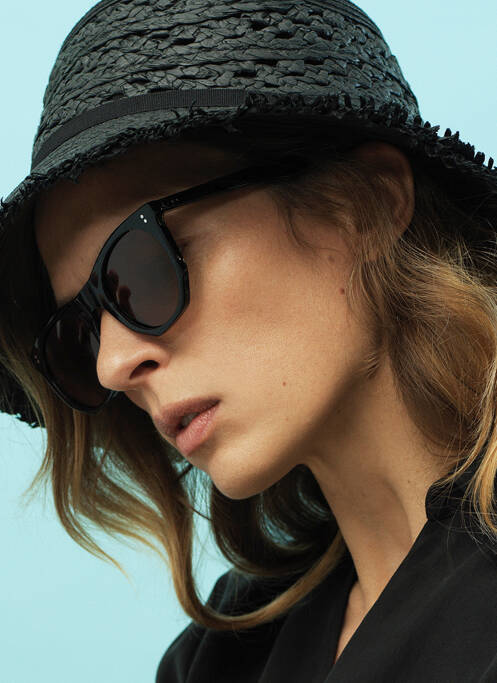 Chapeau noir YUGEN pour femme