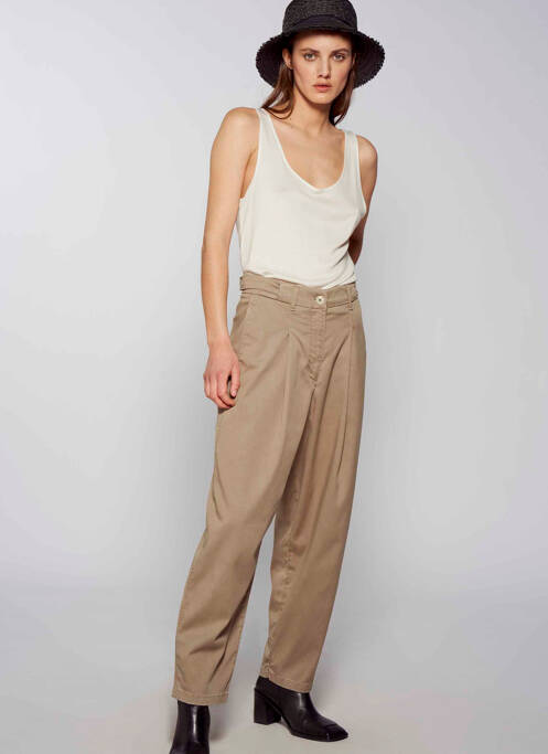 Débardeur beige YUGEN pour femme