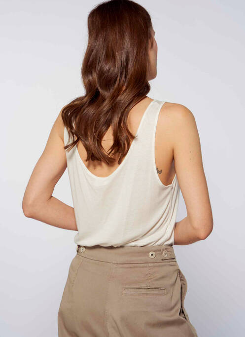 Débardeur beige YUGEN pour femme