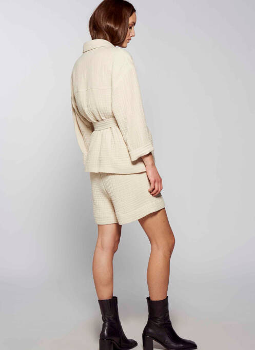 Short beige YUGEN pour femme